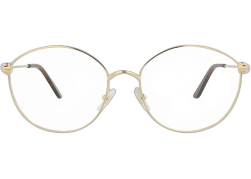Cartier Photochromic Round Frame Metal Optical Frames CT0375O-30013736-001 Gold Gold Transparent