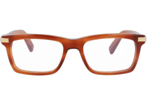 Cartier Photochromic Square Frame Recycled Acetate Optical Frames CT0420O-30014271-004 Havana Havana Transparent