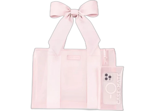 Case-Mate Jelly Tote Bag Ballet Pink Bow