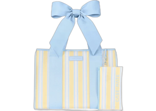 Case-Mate Jelly Tote Bag Cabana Stripe Bow