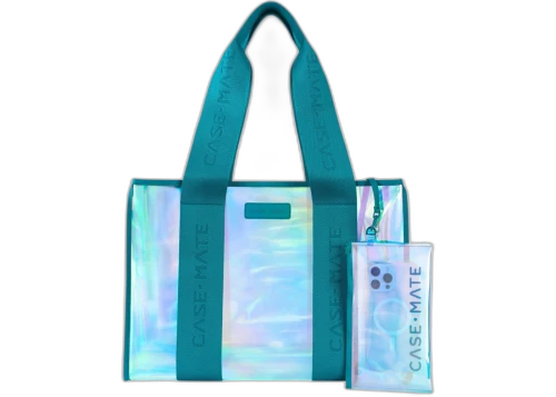 Case-Mate Jelly Tote Bag Emerald Blue Iridescent