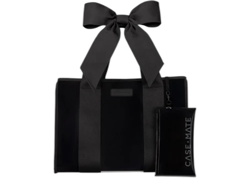 Case-Mate Jelly Tote Bag Midnight Black Bow