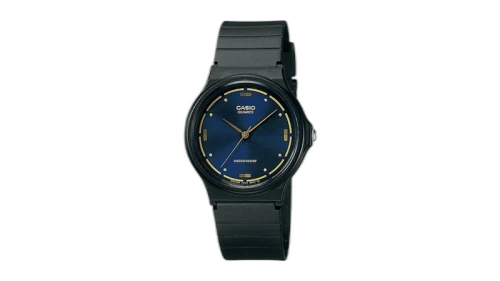 Casio Men’s Black Watch with Blue Dial MQ-76-2AUL-NOBX-EW