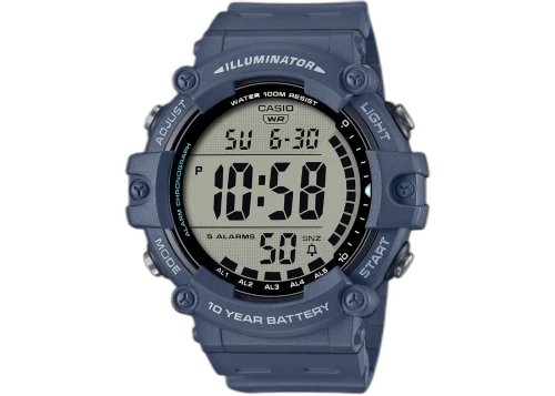 Casio Men’s Digital Sport Watch With Blue Strap AE-1500WH-2AV