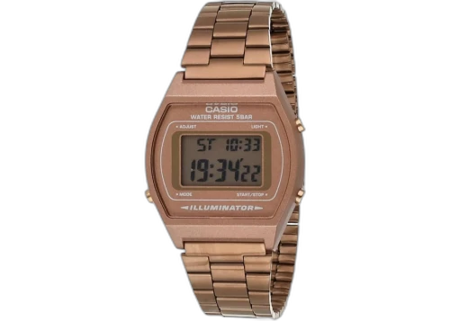 Casio Unisex Digital Watch with Rose Gold Dial B640WC-5ADF