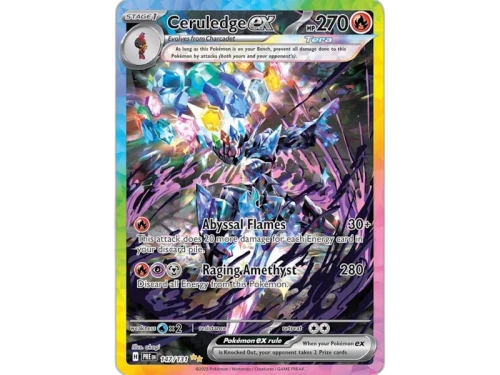 Ceruledge ex 2025 Pokémon Scarlet & Violet Prismatic Evolutions Special Illustration Rare 147/131 Ungraded