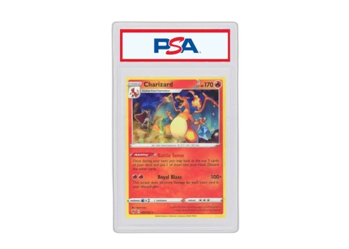 Charizard-Holo Cracked Ice 2020 Pokémon Sword & Shield Vivid Voltage #025/185 (PSA or BGS Graded)