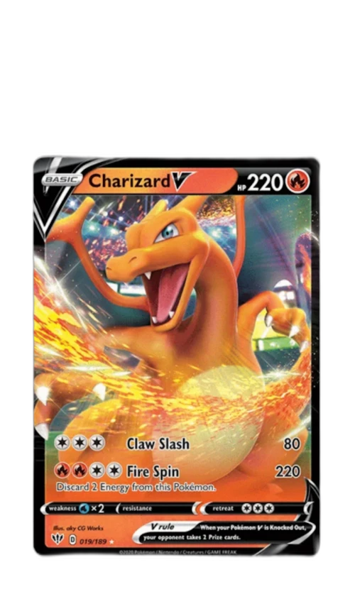 Charizard V 2020 Pokemon TCG Sword & Shield Darkness Ablaze #019/189 (PSA or BGS Graded)