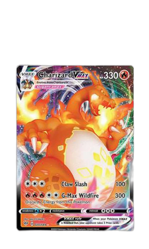 Charizard VMAX 2020 Pokemon Sword & Shield Darkness Ablaze #20 (PSA or BGS Graded)