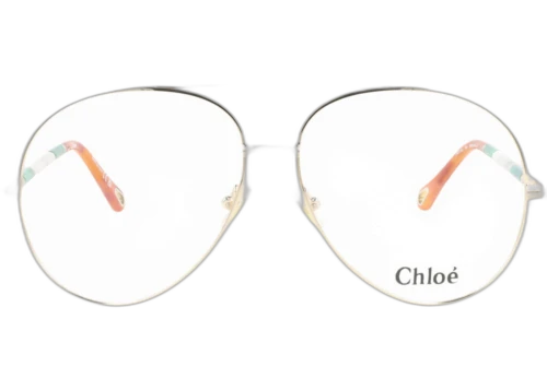 Chloe Aviator Frame Metal Optical Frames CH0114O-30012493-001 Gold Gold Transparent