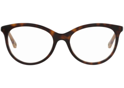 Chloe Round Frame Bio Acetate Optical Frames CH0117O-30013374-002 Havana Brown Transparent