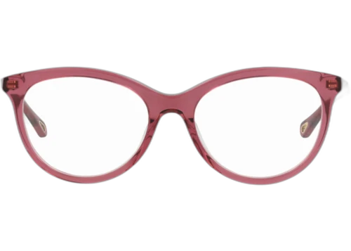 Chloe Round Frame Bio Acetate Optical Frames CH0117O-30013374-004 Pink Pink Transparent