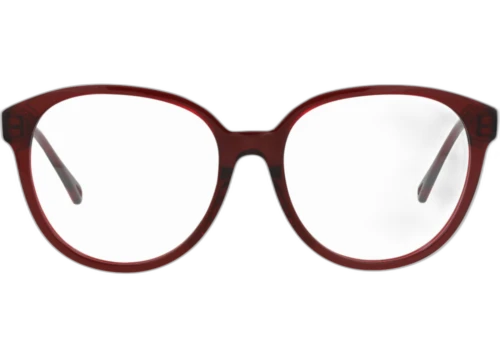 Chloe Round Frame Bio Acetate Optical Frames CH0127OA-30013656-003 Burgundy Burgundy Transparent