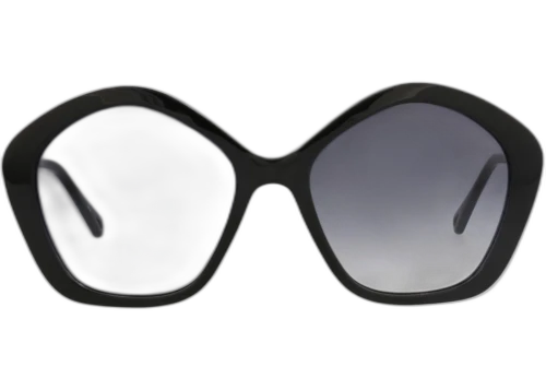 Chloe Round Frame Bio Acetate Sunglasses CH0082S-30012467-005 Black Black Blue