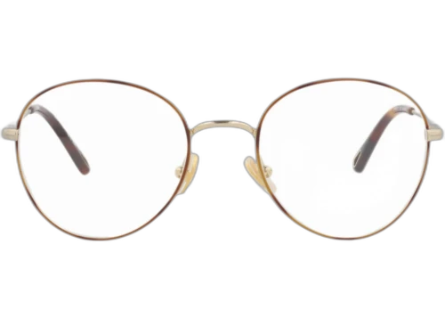 Chloe Round Frame Metal Optical Frames CH0021O-30009815-007 Havana Gold Transparent