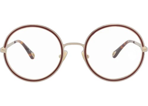 Chloe Round Frame Metal Optical Frames CH0103O-30012447-001 Gold Gold Transparent