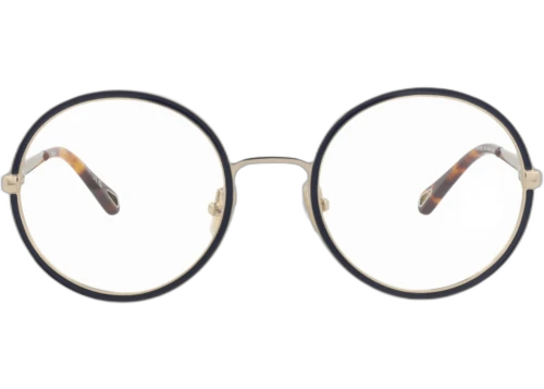 Chloe Round Frame Metal Optical Frames CH0103O-30012447-004 Gold Gold Transparent