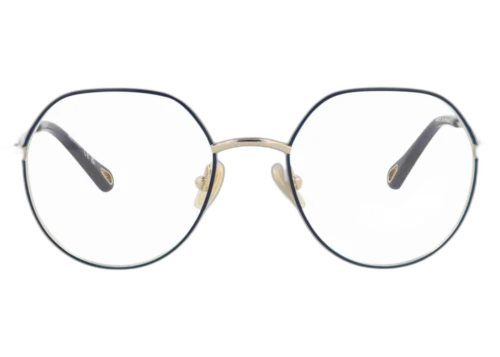 Chloe Round Frame Metal Optical Frames CH0137O-30013595-004 Gold Gold Transparent