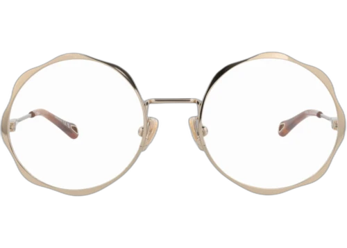 Chloe Round Frame Metal Optical Frames CH0185O-30014133-002 Gold Gold Transparent