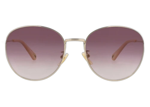 Chloe Round Frame Metal Sunglasses CH0181SK-30014136-003 Gold Gold Violet