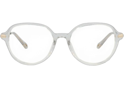 Chloe Round Frame Recycled Acetate Optical Frames CH0217OA-30014667-001 Grey Gold Transparent