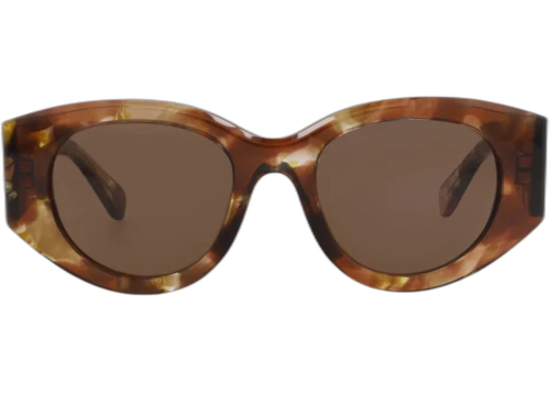 Chloe Round Frame Recycled Acetate Sunglasses CH0251S-30015700-003 Havana Havana Brown