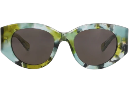 Chloe Round Frame Recycled Acetate Sunglasses CH0251S-30015700-004 Green Green Grey