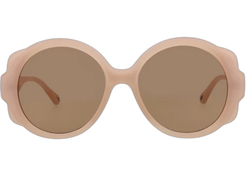 Chloe Round Frame Recycled Injection Sunglasses CH0120S-30013538-003 Nude Nude Brown