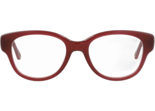 Chloe Square Frame Bio Acetate Optical Frames CH0124O-30013652-003 Burgundy Burgundy Transparent