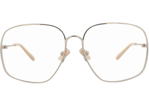 Chloe Square Frame Metal Optical Frames CH0165O-30014090-002 Gold Gold Transparent