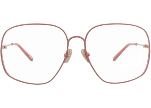 Chloe Square Frame Metal Optical Frames CH0165O-30014090-004 Pink Pink Transparent