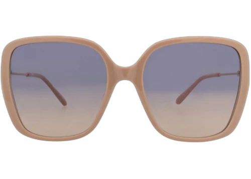 Chloe Square Frame Recycled Acetate Sunglasses CH0173S-30014100-003 Nude Gold Blue