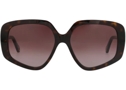 Chloe Square Frame Recycled Acetate Sunglasses CH0210S-30014661-002 Havana Havana Violet