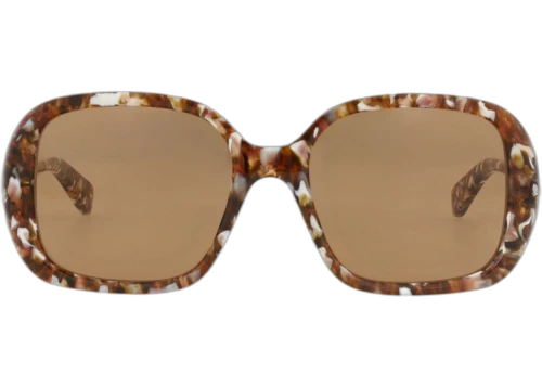 Chloe Square Frame Recycled Acetate Sunglasses CH0222S-30015147-005 Havana Havana Brown