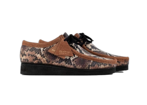 Clarks Originals Wallabee Aime Leon Dore Snakeskin Brown