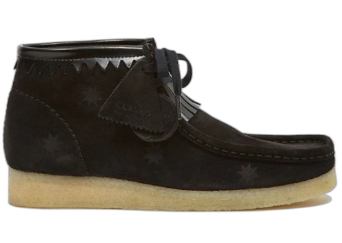 Clarks Originals Wallabee Cup Goodhood Black Suede Stars