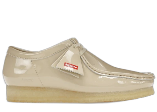 Clarks Originals Wallabee Patent Leather Boot Supreme Natural