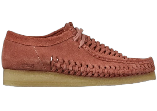 Clarks Originals Woven Wallabee Supreme Pink