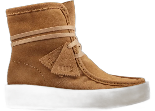 Clarks Wallabee Cup Hi Light Tan Suede (Women's)