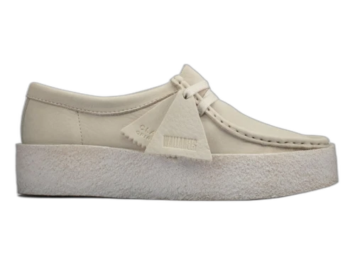 Clarks Wallabee Cup White Nubuck (Women's)