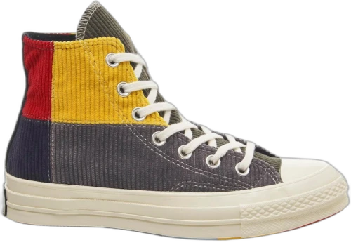Converse Chuck Taylor All Star 70 Hi Corduroy Patchwork Gold Grey
