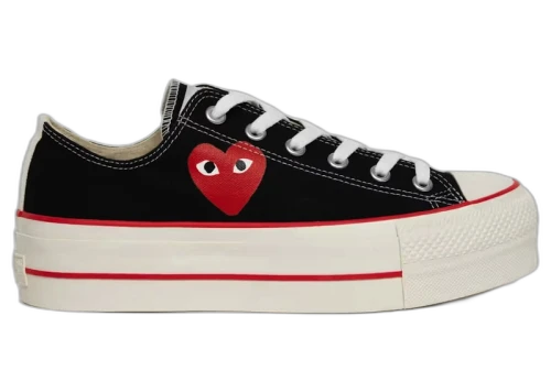 Converse Chuck Taylor All Star Low Platform Comme des Garçons PLAY Black