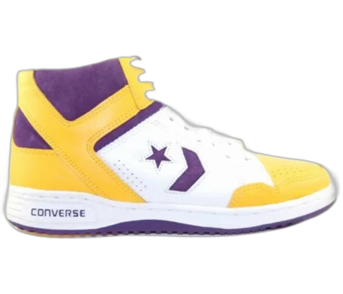 Converse Weapon 86 Yellow Purple Vintage