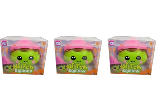 Crazy Fun Witch Squishy Fidget Toy 3x Lot