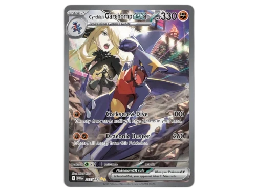 Cynthia's Garchomp ex 2025 Pokémon Scarlet & Violet Destined Rivals Special Illustration Rare 232/182 Ungraded