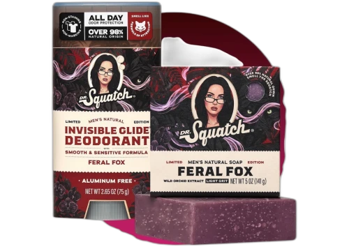 Dr.Squatch Feral Fox Duo - Megan Fox Deodorant and Soap Collab