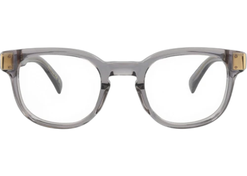 Dunhill Round Frame Acetate Optical Frames DU0003O-30009670-004 Grey Grey Transparent