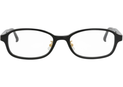Dunhill Round Frame Acetate Optical Frames DU0021OJ-30009674-001 Black Black Transparent