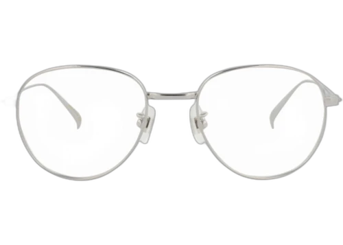 Dunhill Round Frame Titanium Optical Frames DU0007O-30009686-003 Silver Silver Transparent