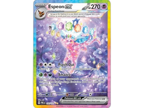 Espeon ex 2025 Pokémon Scarlet & Violet Prismatic Evolutions Special Illustration Rare 155/131 Ungraded